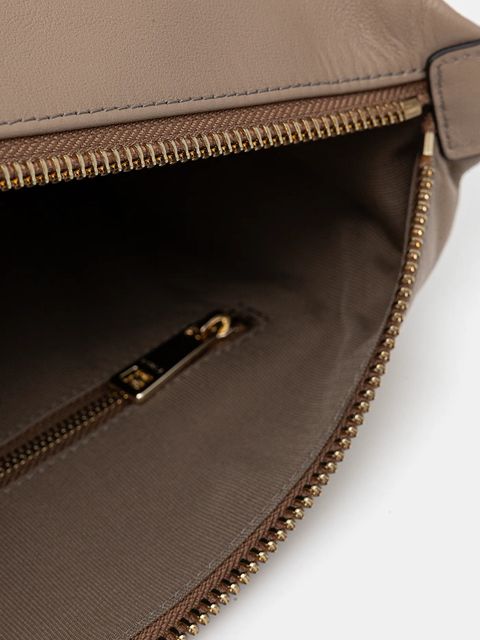 Furla torebka skórzana Tonie M Hobo kolor beżowy WB01964 BX2045 1257S