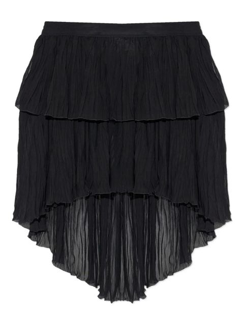 Blumarine asymmetrical tiered skirt - Black - zdjęcie produktu nr 1