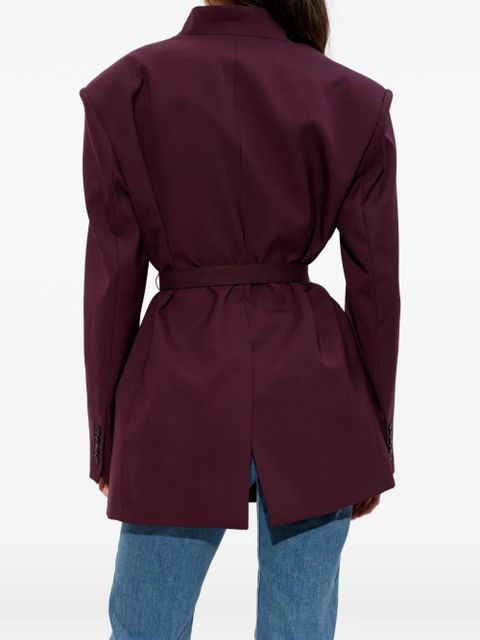 The Attico belted blazer - Purple