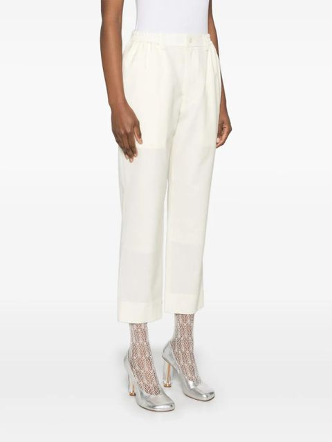 Comme Des Garçons tapered trousers - White