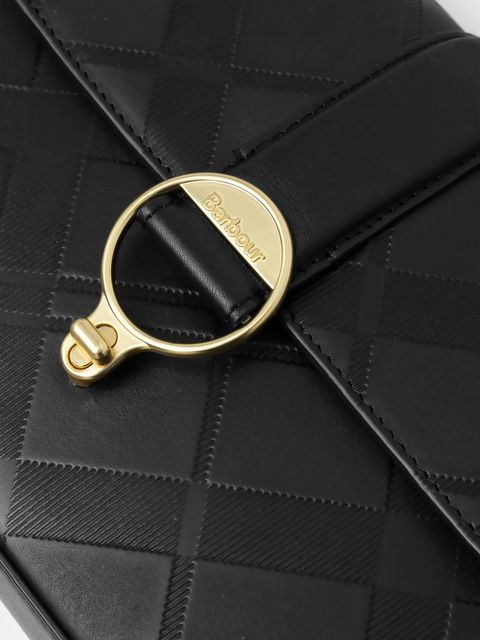 Barbour torebka skórzana Rosa kolor czarny LBA0509