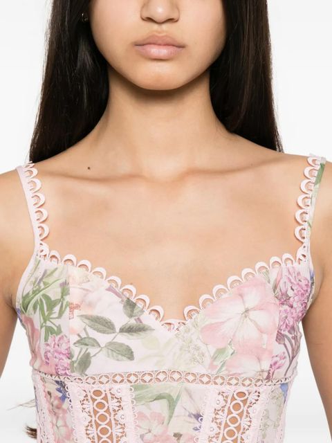 Charo Ruiz Ibiza Poppy floral-print top - Pink