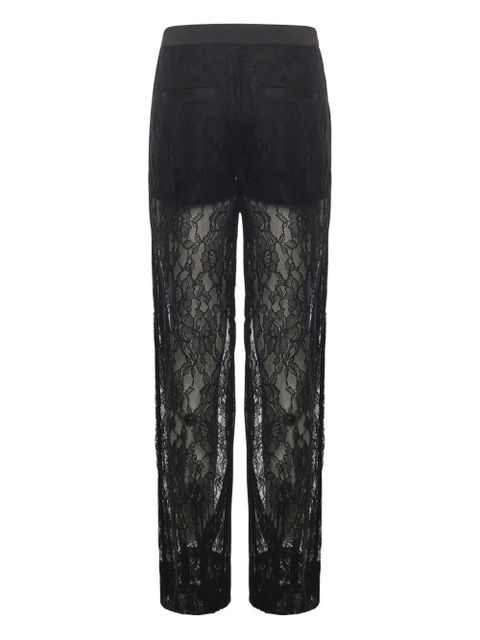 PINKO floral-lace trousers - Black - zdjęcie produktu nr 2