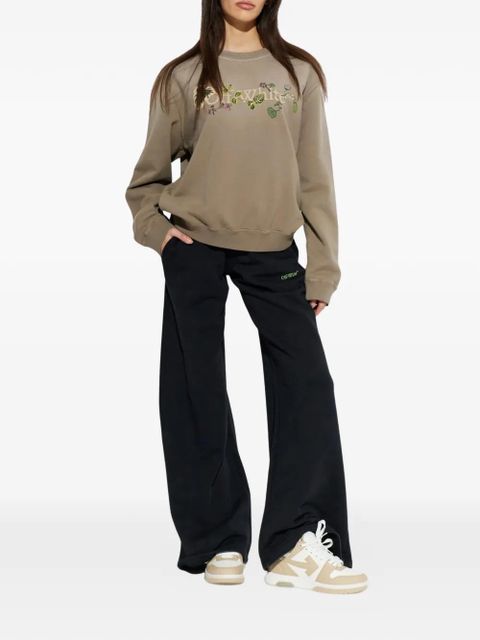 Off-White floral-print logo sweatshirt - Neutrals - zdjęcie produktu nr 2