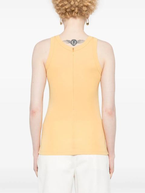 TOTEME sleeveless crepe tank top - Yellow