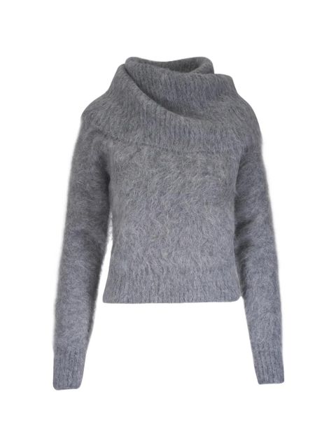 TOTEME funnel-neck sweater - Grey - zdjęcie produktu nr 1
