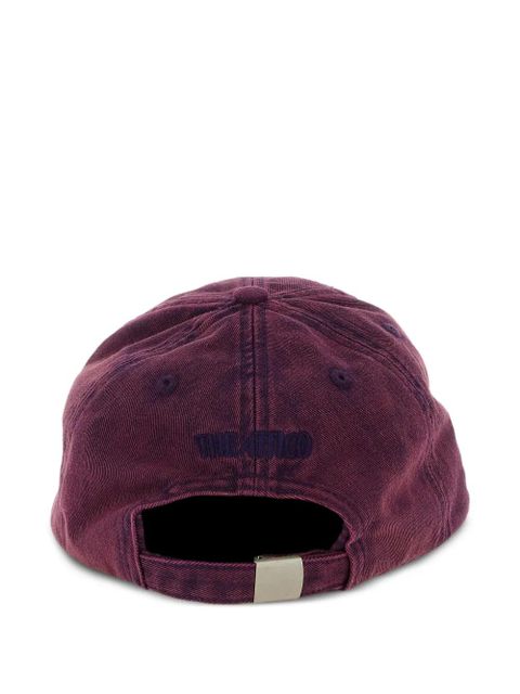 The Attico faded logo-embroidery cap - Red - zdjęcie produktu nr 2