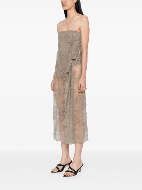 Christopher Esber floating lace dress - Green