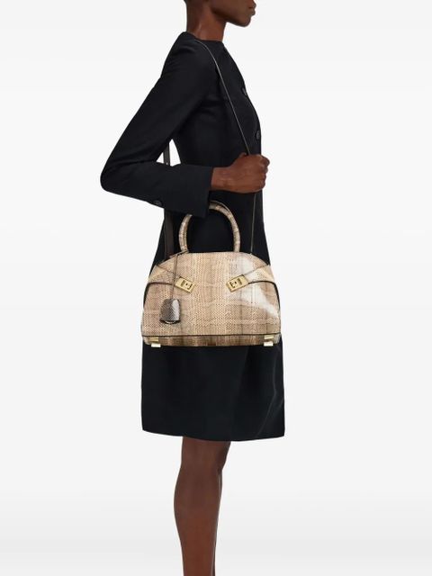Ferragamo Hug snakeskin tote bag - Neutrals - zdjęcie produktu nr 2