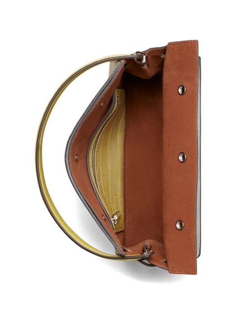 Tory Burch small Lee Radziwill embossed double bag - Yellow