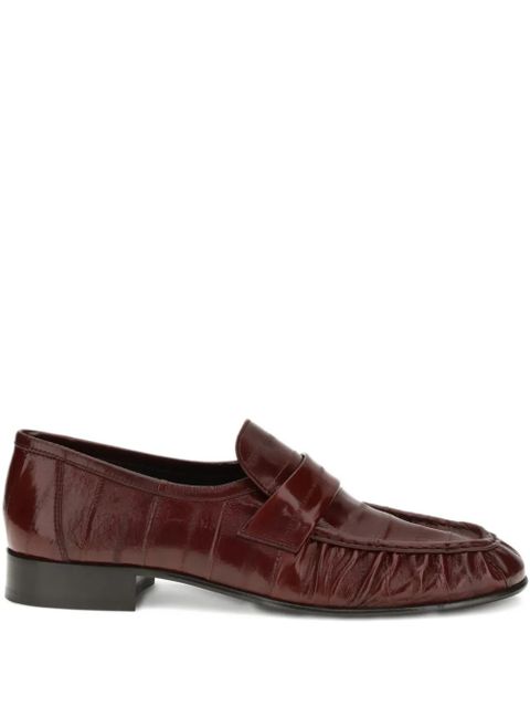 The Row Soft penny leather loafers - Brown - zdjęcie produktu nr 1
