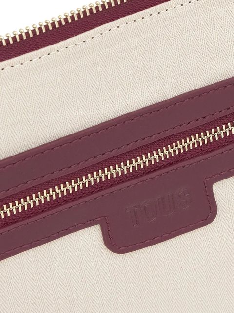 Tous torebka skórzana FOLD kolor bordowy 2002306721