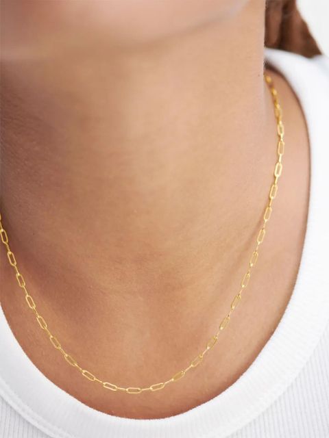 Monica Vinader Mini Paperclip chain necklace - Gold