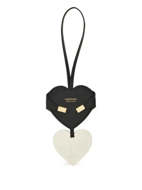 Ferragamo logo-printed charm - Black