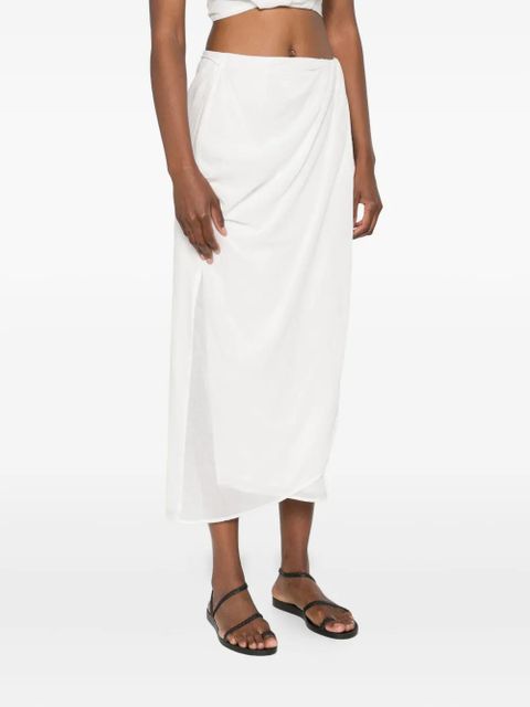 SIR. Azura midi skirt - White