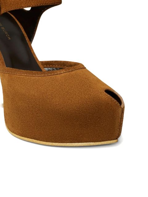 Tory Burch 110mm peep--toe platform sandals - Brown