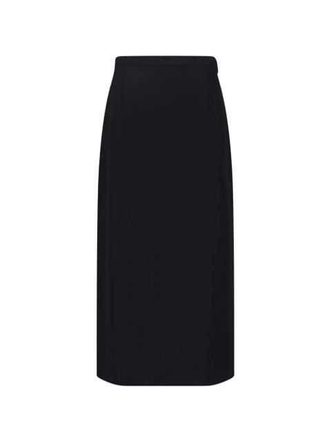 The Row Edric wool midi skirt - Black - zdjęcie produktu nr 1