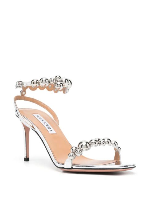 Aquazzura Bubbles 80mm open-toe sandals - Metallic - zdjęcie produktu nr 2