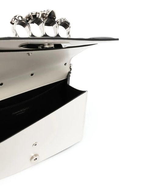 Alexander McQueen Slash studded chain-link bag - Black