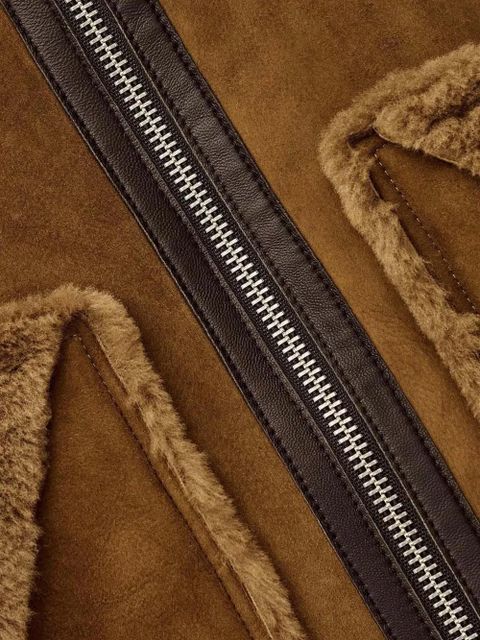 Ba&Sh shearling collar jacket - Brown - zdjęcie produktu nr 2