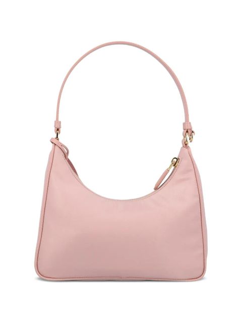 Prada triangle-logo shoulder bag - Pink