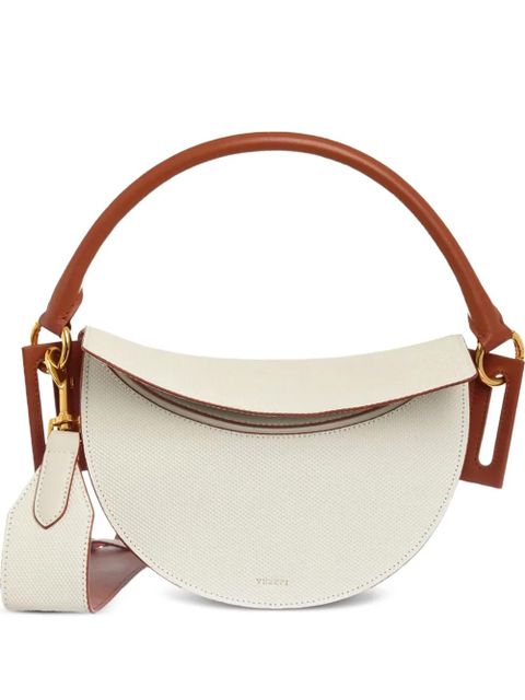 Yuzefi Dip embossed shoulder bag - Neutrals