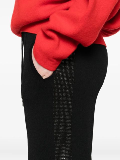 Maje rhinestone-embellished trousers - Black