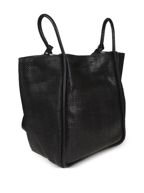 DRAGON DIFFUSION Ana woven leather tote bag - Black