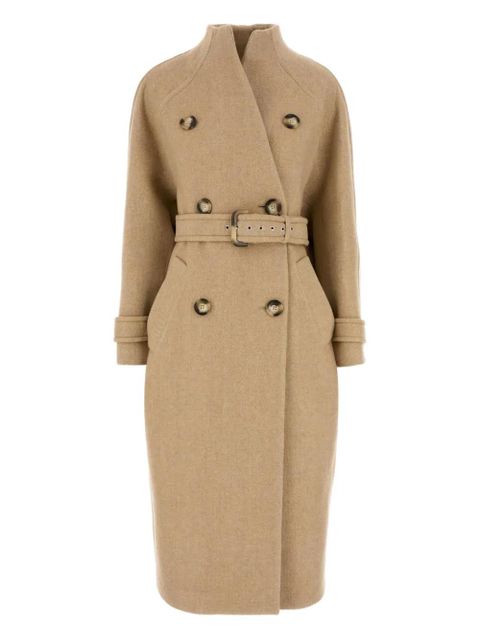 Sportmax Adatti double-breasted belted coat - Brown - zdjęcie produktu nr 1