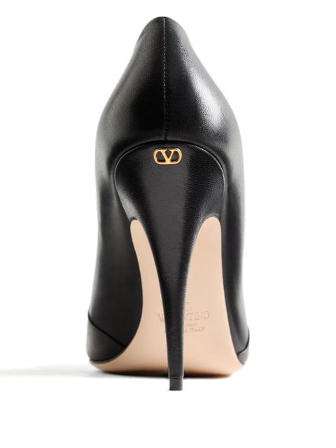 Valentino Garavani 105mm Panthea pleated pumps - Black