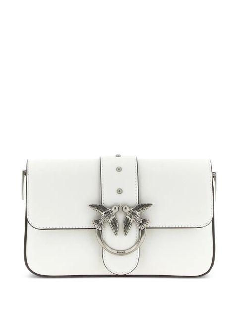 PINKO studs buckle leather shoulder bag - White - zdjęcie produktu nr 1