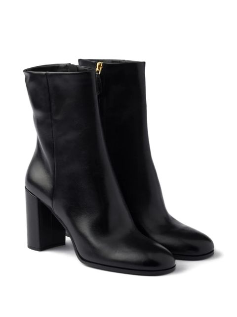 Prada 85mm zip-fastening block-heel boots - Black - zdjęcie produktu nr 2