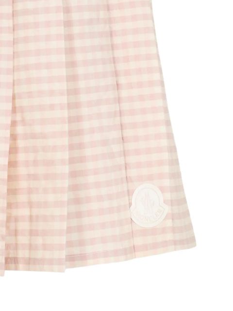 Moncler gingham pleated skirt - Pink