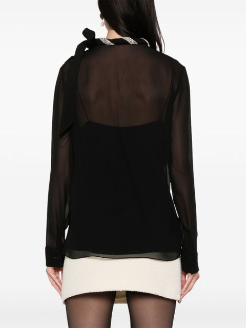 Gucci crystal-embellished blouse - Black