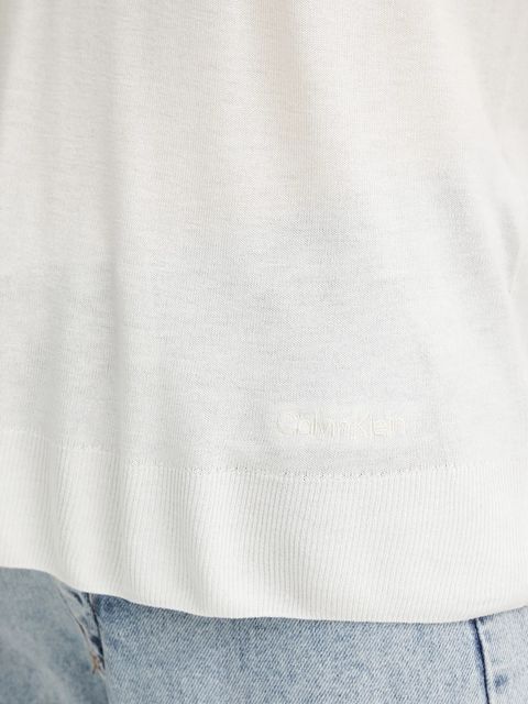 Calvin Klein t-shirt damski kolor beżowy LV044A307G