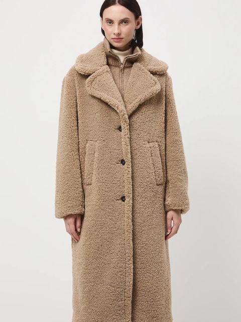 Medicine płaszcz damski kolor brązowy