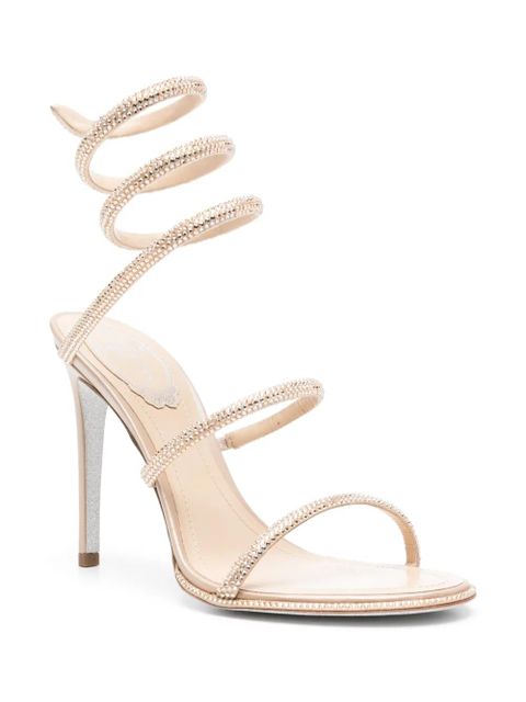 René Caovilla 100mm Cleo sandals - Neutrals