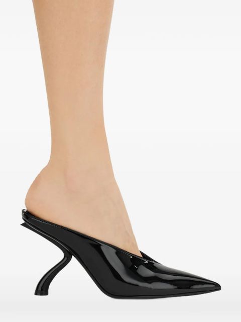 Ferragamo sculptural-heel mules - Black