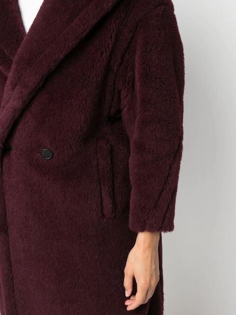 Max Mara Tedgirl double-breasted alpaca-wool coat - Purple