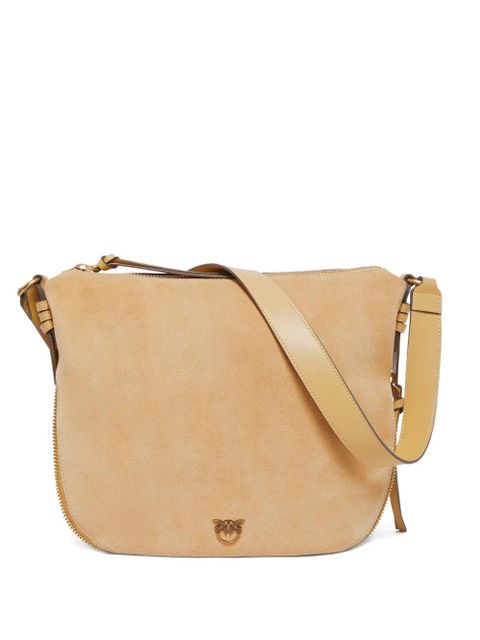 PINKO suede zip-fastening cross body bag - Brown - zdjęcie produktu nr 1
