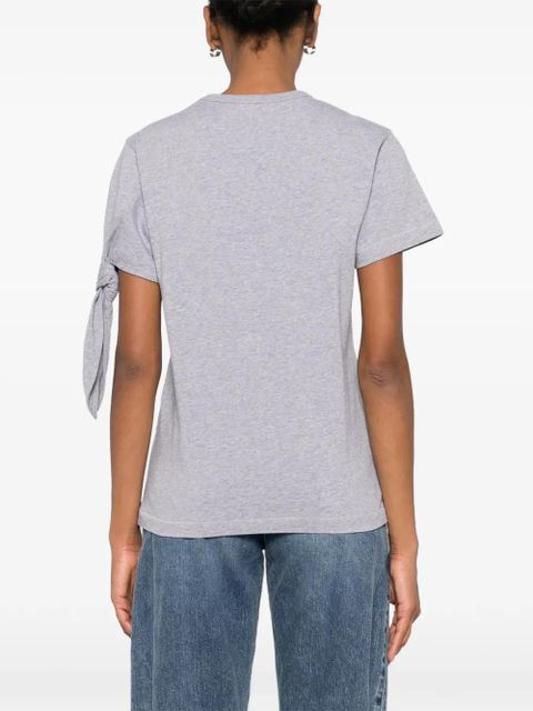 JW Anderson crew-neck knot-detail T-shirt - Grey