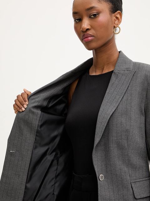 Morgan marynarka kolor szary jednorzędowa wzorzysta VBOKY.F