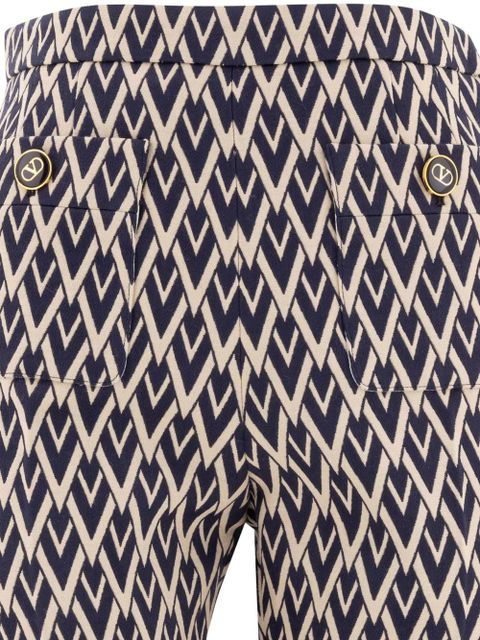 Valentino Garavani Toute La V jacquard trousers - Blue