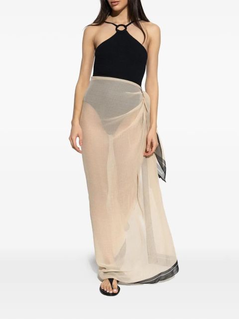 Balmain geometric-print sarong - Neutrals - zdjęcie produktu nr 2