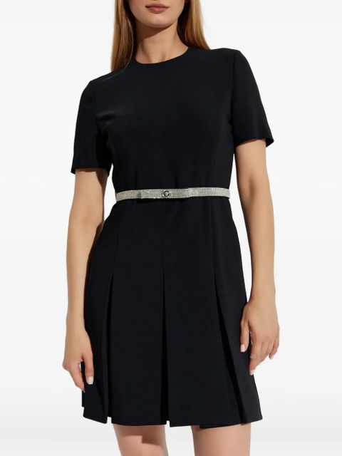 Versace crystal-embellished belt dress - Black