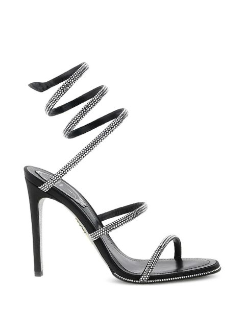 René Caovilla Cleo rhinestone-embellished sandals - Black - zdjęcie produktu nr 1