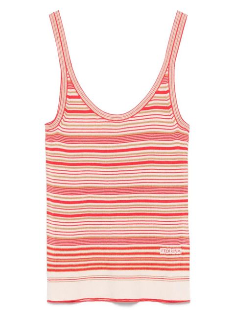 FENDI striped tank top - Red - zdjęcie produktu nr 1