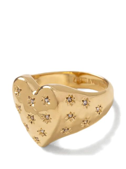 Zadig&Voltaire Heartbreaker crystal-embellished ring - Gold - zdjęcie produktu nr 2