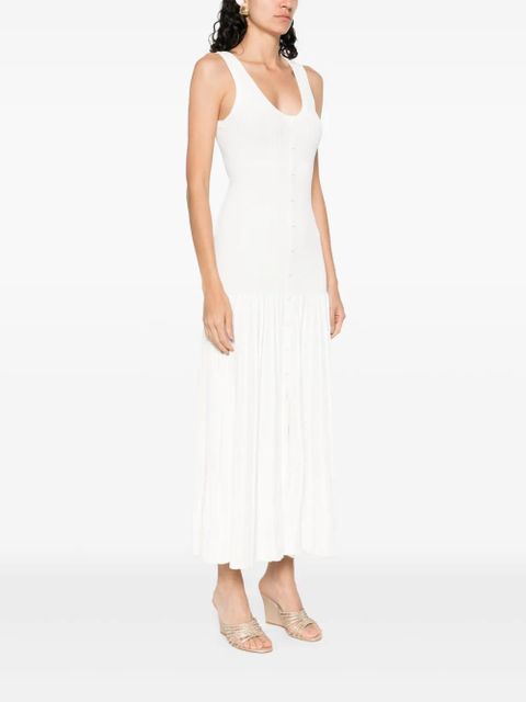 SANDRO knitted midi dress - White