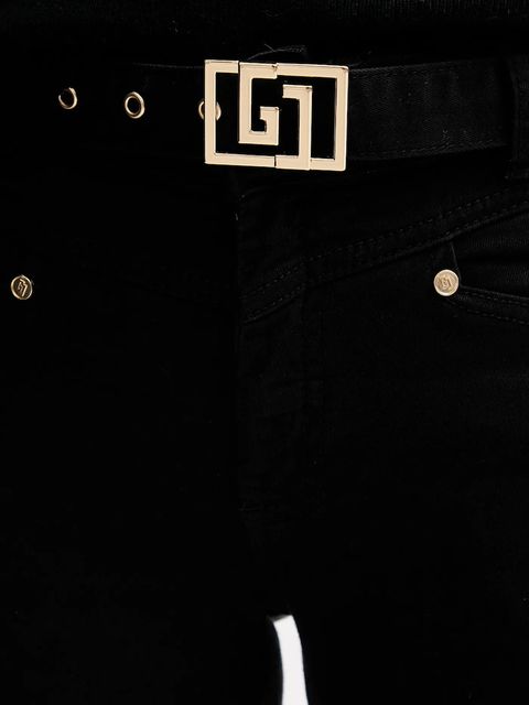 Gaudi jeansy dziecięce damskie kolor czarny 521BD25006